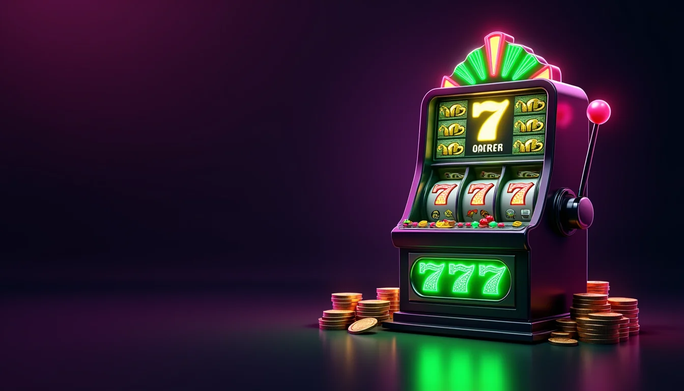 Close-up of game paytable and bonus feature icons